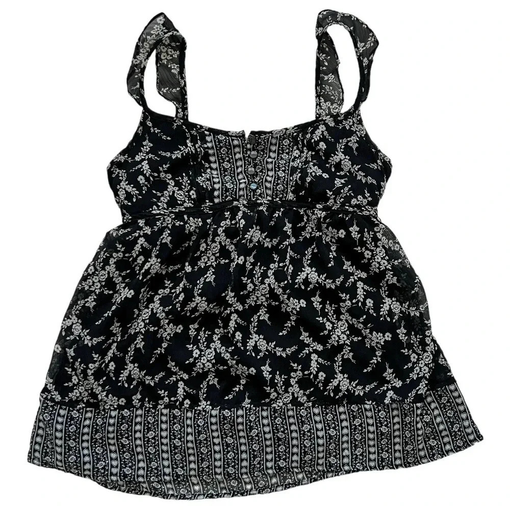 Y2K Forever 21 Babydoll Tank Top